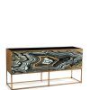 Mix Agate Metal Frame Console Tables (Photo 11 of 25)