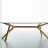 Parsons Clear Glass Top & Brass Base 48X16 Console Tables (Photo 12 of 25)