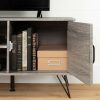 South Shore Evane Tv Stands With Doors in Oak Camel (Photo 1 of 15)