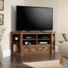 Widely used Tv Stands For Corners intended for Bay View Corner Tv Stand In Antiqued Black (Photo 7266 of 7825)