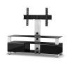2017 Cheap Cantilever Tv Stands pertaining to Cantilever Tv Stand For 32&inch To 55Inch 2 Glass Shelves (Photo 6627 of 7825)