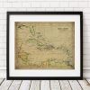 Vintage Map Wall Art (Photo 18 of 20)