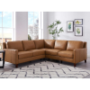 Florence Mid Century Modern Right Sectional Sofas Cognac Tan (Photo 3 of 15)