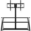 Whalen Xavier 3-in-1 Tv Stands With 3 Display Options for Flat Screens, Black With Silver Accents (Photo 15 of 15)