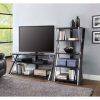 Whalen Xavier 3-in-1 Tv Stands With 3 Display Options for Flat Screens, Black With Silver Accents (Photo 14 of 15)