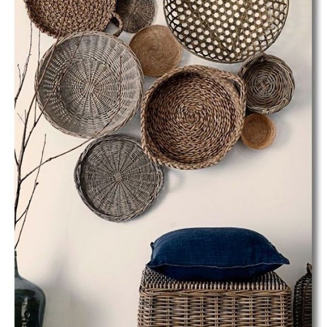 25 Inspirations Woven Basket Wall Art