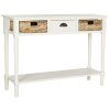 Hand Carved White Wash Console Tables (Photo 7 of 25)