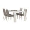 White Gloss Dining Chairs (Photo 8 of 25)