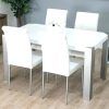 White Gloss Dining Chairs (Photo 7 of 25)