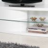 Oval White Tv Stand (Photo 2 of 25)