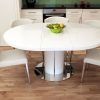 White Gloss Round Extending Dining Tables (Photo 3 of 25)