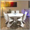 Oval White High Gloss Dining Tables (Photo 21 of 25)