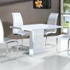 White High Gloss Dining Tables and Chairs (Photo 20 of 25)