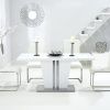White Gloss Dining Tables 140Cm (Photo 20 of 25)