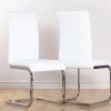 White Leather Dining Room Chairs (Photo 14 of 25)