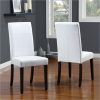 White Leather Dining Chairs (Photo 9 of 25)