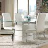 White Leather Dining Room Chairs (Photo 8 of 25)