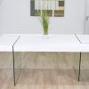 Glass Dining Tables With Oak Legs (Photo 25 of 25)