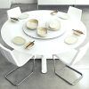 White Circle Dining Tables (Photo 10 of 25)