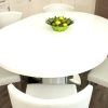 White Gloss Round Extending Dining Tables (Photo 6 of 25)