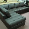 Black Leather Sectional Sleeper Sofas (Photo 6 of 21)
