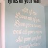 Song Lyric Wall Art (Photo 15 of 20)