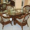 Wicker and Glass Dining Tables (Photo 2 of 25)