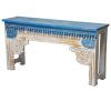 Hand Carved White Wash Console Tables (Photo 8 of 25)