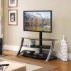 Modern Black Floor Glass Tv Stands With Mount (Photo 14 of 15)