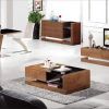 Modern Balck Wood Furniture Tea Coffee Table Tv Cabinet Set, Smart for Popular Tv Cabinets and Coffee Table Sets (Photo 6665 of 7825)