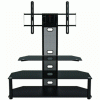 Tv Stands Fwith Tv Mount Silver/Black (Photo 6 of 15)