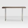 Parsons Travertine Top & Brass Base 48X16 Console Tables (Photo 20 of 25)