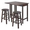 Winsome 3 Piece Counter Height Dining Set inside Winsome 3 Piece Counter Height Dining Sets (Photo 7717 of 7825)