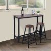 Winsome Wood Kallie 3-Piece Set Pub Table Bar Height Stools inside Winsome 3 Piece Counter Height Dining Sets (Photo 7731 of 7825)