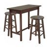 Winsome 3 Piece Counter Height Dining Sets (Photo 9 of 25)
