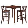 Winsome Wood 20323 Obsidian 3-Piece Counter Height Dining Set in Winsome 3 Piece Counter Height Dining Sets (Photo 7713 of 7825)