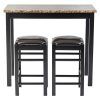 Mavis 3 Piece Pub Table Set | Apartment | Pub Table Sets, Bar inside Crownover 3 Piece Bar Table Sets (Photo 7771 of 7825)