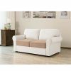 Camila Poly Blend Sectional Sofas Off-White (Photo 5 of 15)