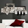 Abstract Metal Wall Art With Clock (Photo 6 of 15)