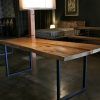 Dining Tables With Metal Legs Wood Top (Photo 6 of 25)