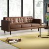 Florence Mid Century Modern Right Sectional Sofas Cognac Tan (Photo 4 of 15)