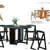 Black Folding Dining Tables and Chairs (Photo 7 of 25)