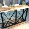Washed Old Oak & Waxed Black Legs Bar Tables (Photo 6 of 25)