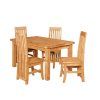 Amir 5 Piece Solid Wood Dining Sets (Set of 5) (Photo 20 of 25)