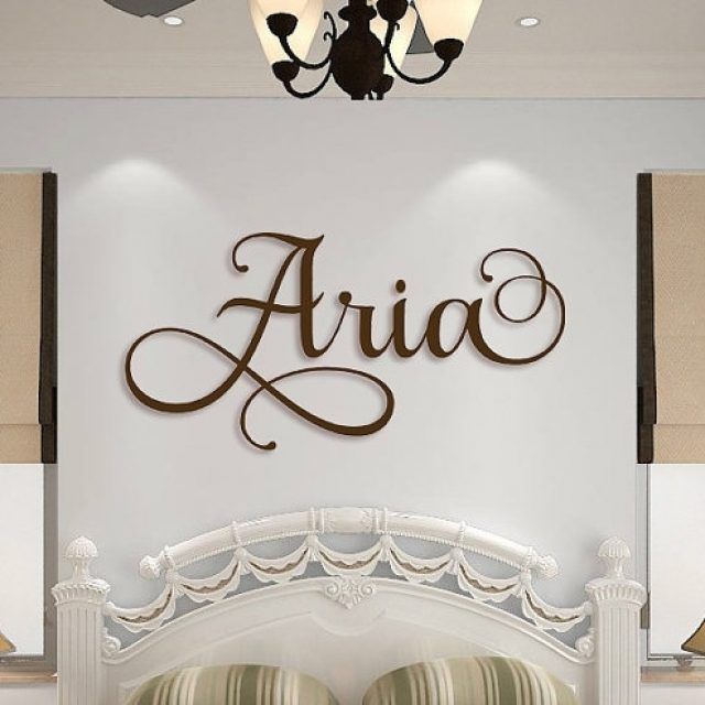 25 Best Collection of Name Wall Art