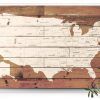Wood Map Wall Art (Photo 15 of 20)