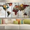 Abstract Map Wall Art (Photo 9 of 20)