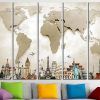 World Map Wall Art Canvas (Photo 8 of 20)
