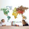 World Map Wall Art for Kids (Photo 7 of 20)
