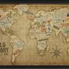 World Map Wall Art Framed (Photo 8 of 20)